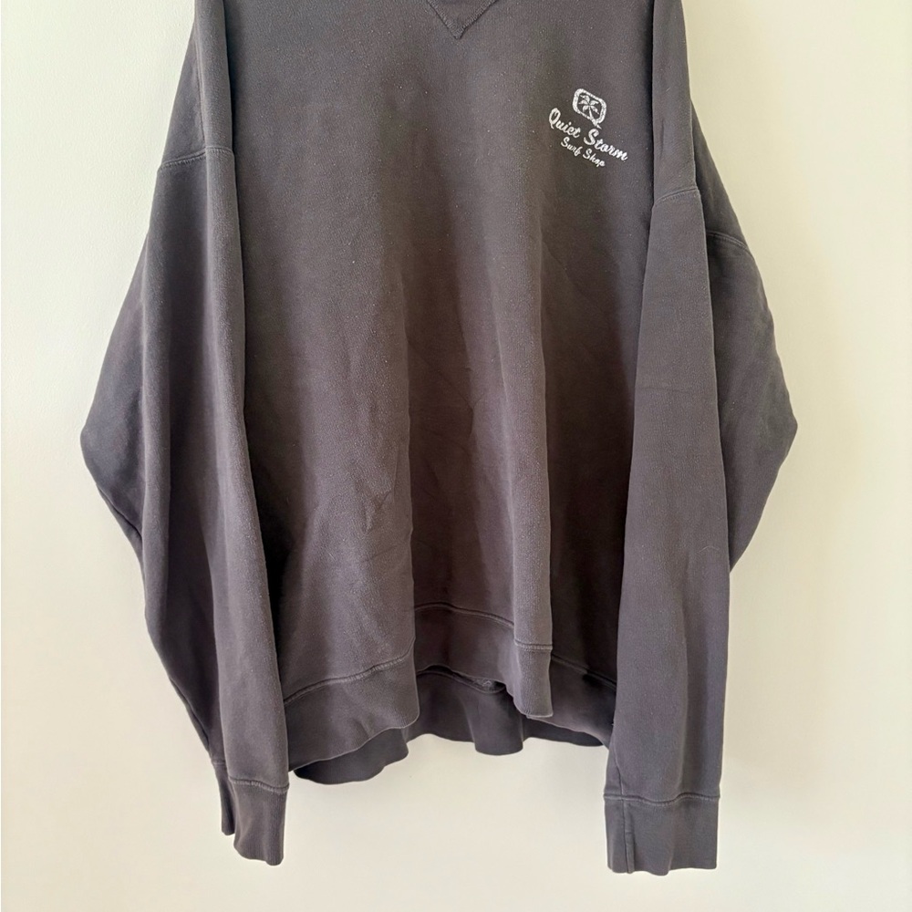 Unisex Gray Quiet Storm Crewneck